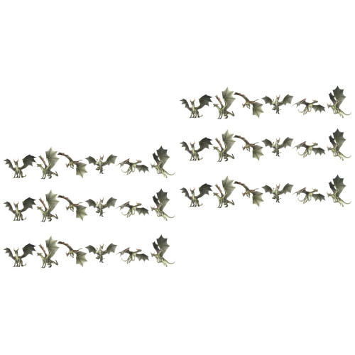 72Pcs DIY Transparent Mini Coffee Cup Charms for Keychain Decoration 2