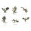 72Pcs DIY Transparent Mini Coffee Cup Charms for Keychain Decoration 7