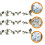 72Pcs DIY Transparent Mini Coffee Cup Charms for Keychain Decoration 8