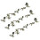 72Pcs DIY Transparent Mini Coffee Cup Charms for Keychain Decoration 10