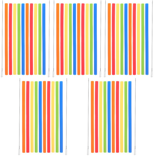 5Sets Wiederverwendbare Silikon Trinkhalme Für Party Und 1