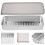2Stk Bacon Aufbewahrungsbox Kühlschrank Fleischbox Transparent Silber 8