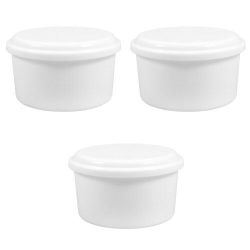 3Stk Eiswürfelbox Weiß ABS Robust Für Lagerung Und Eisbäder 1