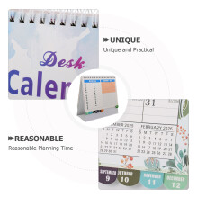 2026 Papierkalender Mit Blumenmotiv Und Stabilem Draht Für Büro