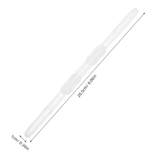 100Pcs White Plastic Document Binding Clips for Office File Organizing 1