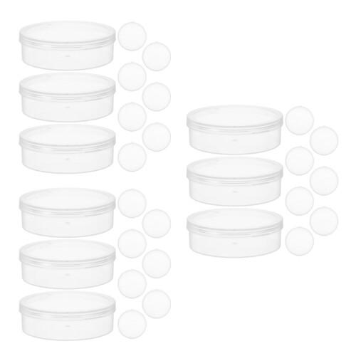 30Stk Runde Make-Up Box Transparente Aufbewahrung 2