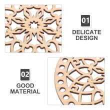 4Stk Naturholz Korbunterlage Rund Für DIY Projekte Und Coaster