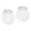 6Pcs Clear Candy Storage Jars Pet Plastic White Lid Snack Container 3
