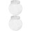 6Pcs Clear Candy Storage Jars Pet Plastic White Lid Snack Container 4