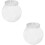 6Pcs Clear Candy Storage Jars Pet Plastic White Lid Snack Container 5