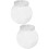 6Pcs Clear Candy Storage Jars Pet Plastic White Lid Snack Container 6