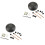 2Sets Robust Metall Trommel Zungentrommel Hand Percussion Instrument 2