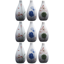 9Stk Keramikblumenvase Für Zuhause Farbe Handgefertigt