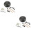 2Sets Robust Metall Trommel Zungentrommel Hand Percussion Instrument 5