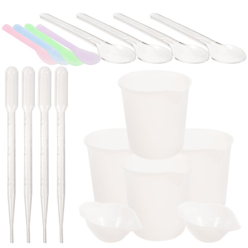 3Sets Transparente Silikon Messbecher Für Resin DIY Schmuckherstellung