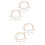 4Ensembles De Bracelets De Dorés Multi-Couches Femme 6