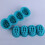 2Stk Silikonform 4- Massagebürste Seifenform Bunt, Antihaft 6