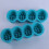 2Stk Silikonform 4- Massagebürste Seifenform Bunt, Antihaft 9