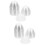 200Pièces Accessoire Plante Dôme Plastique Transparent Pour 6