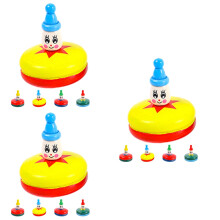 15Pièces Jouets Decompression Bois Gyroscopes Manuels