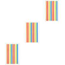 3Ensembles Pailles Silicone Colorées Réutilisables Pour Maison
