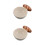 2Pièces Bols À Condiment Céramique Beige, Design Rétro 2