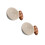 2Pièces Bols À Condiment Céramique Beige, Design Rétro 3