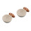 2Pièces Bols À Condiment Céramique Beige, Design Rétro 4