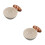 2Pièces Bols À Condiment Céramique Beige, Design Rétro 5