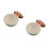 2Pièces Bols À Condiment Céramique Beige, Design Rétro 6