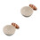 2Pièces Bols À Condiment Céramique Beige, Design Rétro 7
