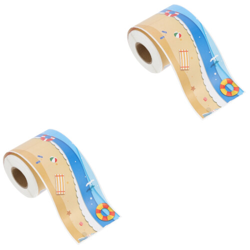 2Rolls Wall Border Sticker Für Klassenzimmer Beach Border 2