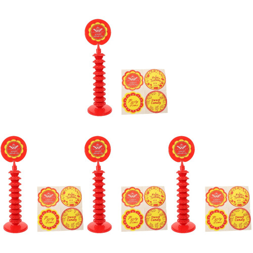 4Stk Party Lollipop Display Halter Kunststoff Rot Kreativ 1