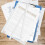20Pcs Plastic Loose Leaf Binder Clips White Slide Binder Bars 8