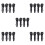 10Paires LED Guidon Clignotants Etanches Noir Pour 4