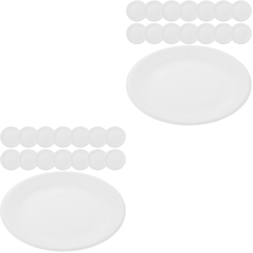 100Pièces Assiettes En Papier Pour Buffet 1