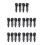 10Paires LED Guidon Clignotants Etanches Noir Pour 5