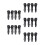 10Paires LED Guidon Clignotants Etanches Noir Pour 6
