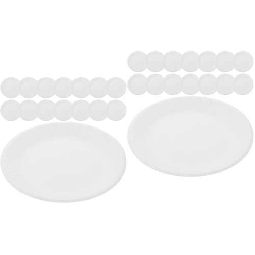 100Pièces Assiettes En Papier Pour Buffet 2