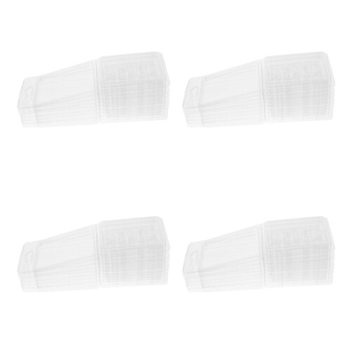 40Pcs Plastic Clamshell Molds Wax Melt Containers Clear Star Design 2