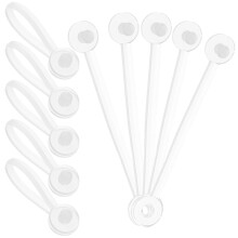 500Pièces Cordelettes Blancs Pour Tags Vêtements Plastique Pratiques