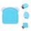 Bento-Sandwichbox Aus ABS, Luftdicht, Teilebar, Tragbar, 6