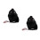 2Pièces Compas Magnétique Noir Pour Tableau De Bord Auto 1