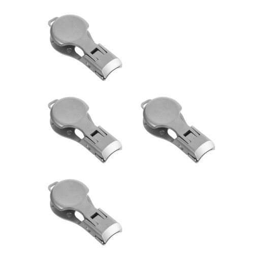 4Pièces Mini Coupe-Ongles Inoxydable Portable Antisplash Pour Ongles 2