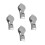 4Pièces Mini Coupe-Ongles Inoxydable Portable Antisplash Pour Ongles 4