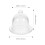 2Pcs Glass Cake Holder with Dome Elegant Covered Dessert Plate 7