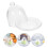 2Pcs Glass Cake Holder with Dome Elegant Covered Dessert Plate 8