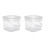 2Pcs Durable Plastic Paint Buckets Square Multi-Use Storage Containers 1