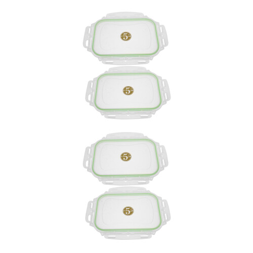 4Stk Silber Kunststoff Deckel Ersatz Für Eiscreme- & Lunchbox Behälter 2