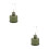 2Pcs Green Ceramic Antique Style Kerosene Lamp Decorative Home Light 2